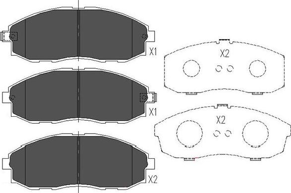 Kavo Parts KBP-3003 - Kit pastiglie freno, Freno a disco autozon.pro