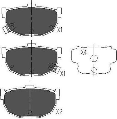 Kavo Parts KBP-3007 - Kit pastiglie freno, Freno a disco autozon.pro