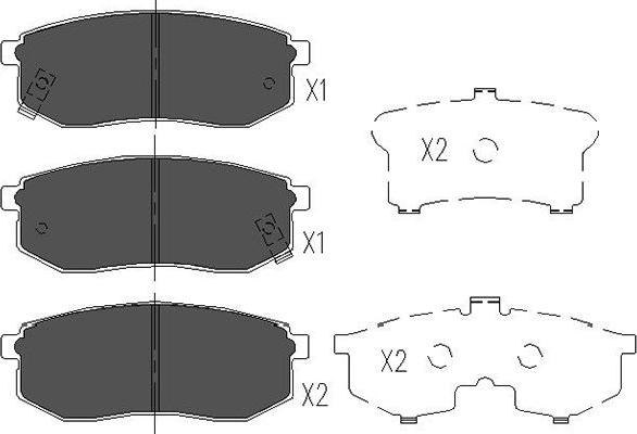 Kavo Parts KBP-3013 - Kit pastiglie freno, Freno a disco autozon.pro