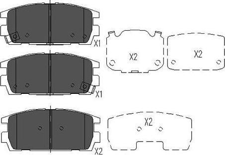 Kavo Parts KBP-3017 - Kit pastiglie freno, Freno a disco autozon.pro