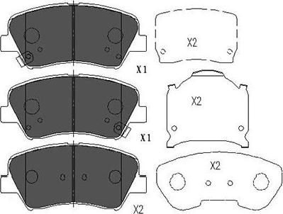 Kavo Parts KBP-3030 - Kit pastiglie freno, Freno a disco autozon.pro