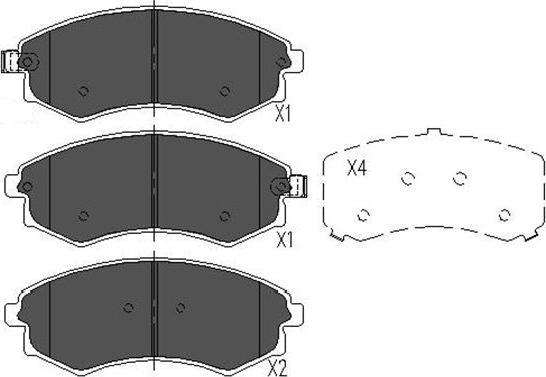 Kavo Parts KBP-3029 - Kit pastiglie freno, Freno a disco autozon.pro