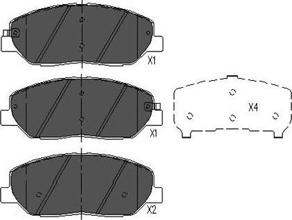 Kavo Parts KBP-3023 - Kit pastiglie freno, Freno a disco autozon.pro