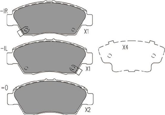 Kavo Parts KBP-2056 - Kit pastiglie freno, Freno a disco autozon.pro