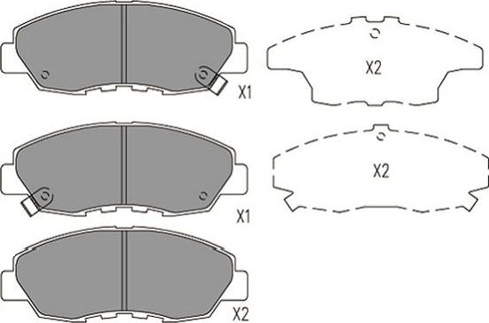 Kavo Parts KBP-2053 - Kit pastiglie freno, Freno a disco autozon.pro