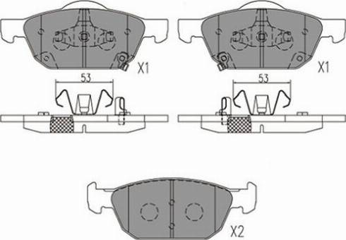 Kavo Parts KBP-2067 - Kit pastiglie freno, Freno a disco autozon.pro