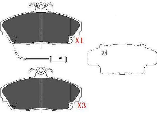 Kavo Parts KBP-2019 - Kit pastiglie freno, Freno a disco autozon.pro