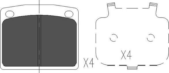 Kavo Parts KBP-2038 - Kit pastiglie freno, Freno a disco autozon.pro