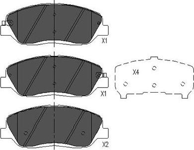 Kavo Parts KBP-7506 - Kit pastiglie freno, Freno a disco autozon.pro