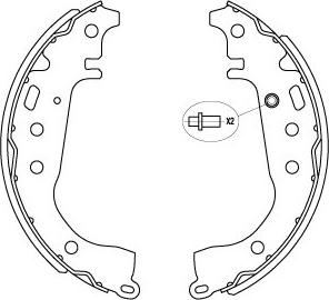 Kavo Parts KBS-9941 - Kit ganasce freno autozon.pro