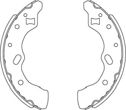 Kavo Parts KBS-5406 - Kit ganasce freno autozon.pro