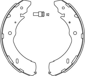 Kavo Parts KBS-6407 - Kit ganasce freno autozon.pro