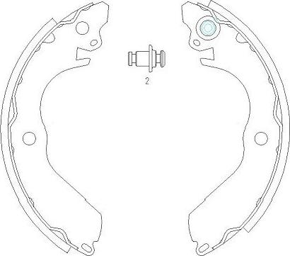 Kavo Parts KBS-6411 - Kit ganasce freno autozon.pro