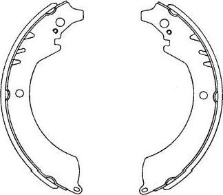 Kavo Parts KBS-1904 - Kit ganasce freno autozon.pro