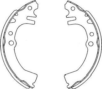 Kavo Parts KBS-1901 - Kit ganasce freno autozon.pro