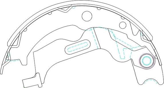 Kavo Parts KBS-1405 - Kit ganasce freno autozon.pro