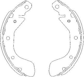 Kavo Parts KBS-1401 - Kit ganasce freno autozon.pro