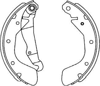 Kavo Parts KBS-1408 - Kit ganasce freno autozon.pro