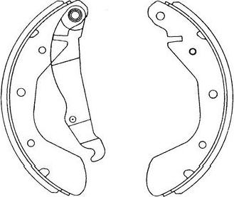 Kavo Parts KBS-1403 - Kit ganasce freno autozon.pro