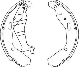 Kavo Parts KBS-8904 - Kit ganasce freno autozon.pro