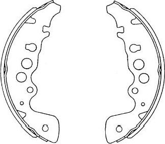 Kavo Parts KBS-8908 - Kit ganasce freno autozon.pro