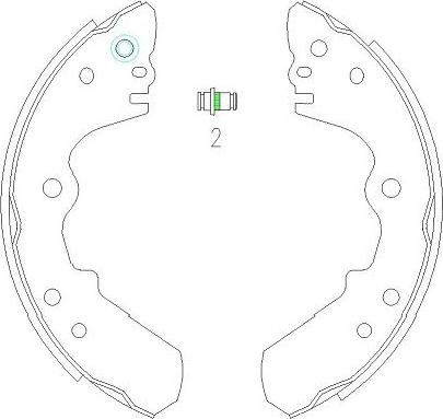 Kavo Parts KBS-3904 - Kit ganasce freno autozon.pro