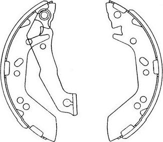 Kavo Parts KBS-3401 - Kit ganasce freno autozon.pro