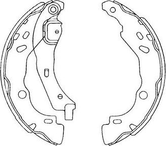 Kavo Parts KBS-7407 - Kit ganasce freno autozon.pro