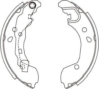 Kavo Parts KBS-7415 - Kit ganasce freno autozon.pro