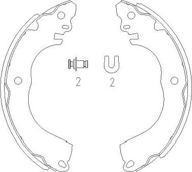 Kavo Parts KBS-7416 - Kit ganasce freno autozon.pro