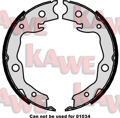 Kawe 09870 - Kit ganasce, Freno stazionamento autozon.pro