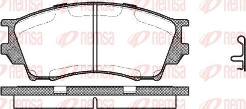 Kawe 0491 00 - Kit pastiglie freno, Freno a disco autozon.pro