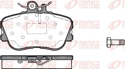 Kawe 0445 00 - Kit pastiglie freno, Freno a disco autozon.pro