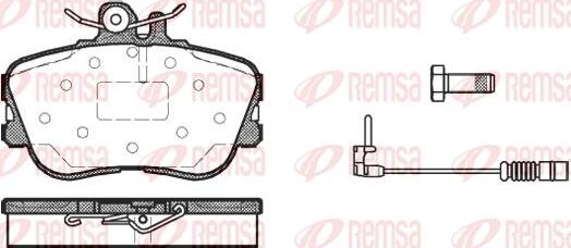 Kawe 0445 02 - Kit pastiglie freno, Freno a disco autozon.pro