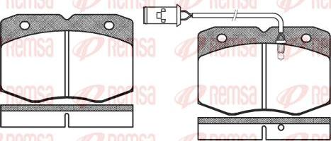 Kawe 0435 02 - Kit pastiglie freno, Freno a disco autozon.pro