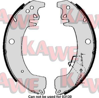 Kawe 05090 - Kit ganasce freno autozon.pro