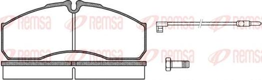 Remsa BPM0651.12 - Kit pastiglie freno, Freno a disco autozon.pro