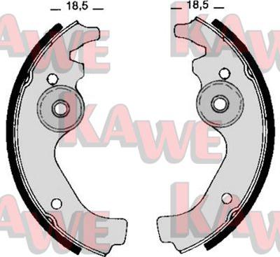 Kawe 00670 - Kit ganasce freno autozon.pro