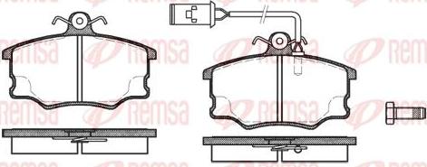 Kawe 0146 52 - Kit pastiglie freno, Freno a disco autozon.pro