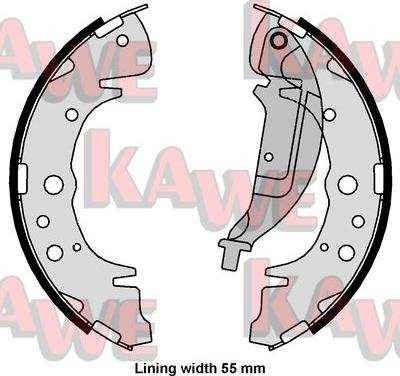 Kawe 01061 - Kit ganasce freno autozon.pro