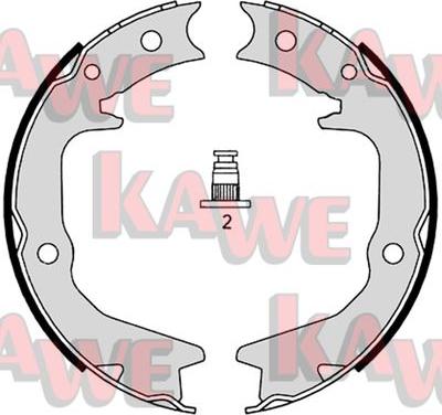 Kawe 08920 - Kit ganasce, Freno stazionamento autozon.pro