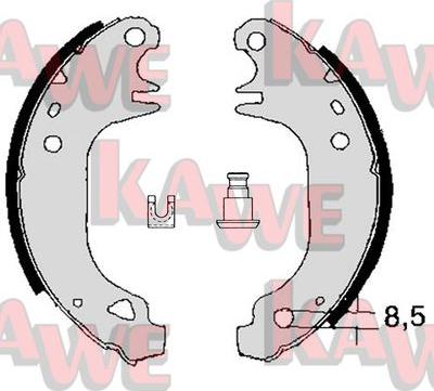 Kawe 03110 - Kit ganasce freno autozon.pro