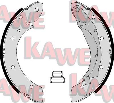 Kawe 07165 - Kit ganasce freno autozon.pro