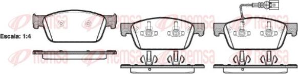 Kawe 1440 01 - Kit pastiglie freno, Freno a disco autozon.pro