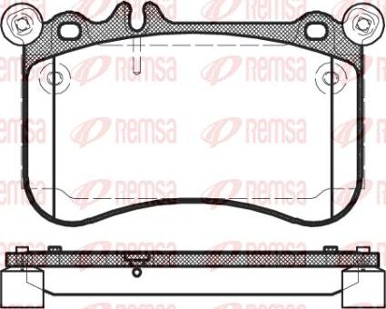 Kawe 1465 00 - Kit pastiglie freno, Freno a disco autozon.pro