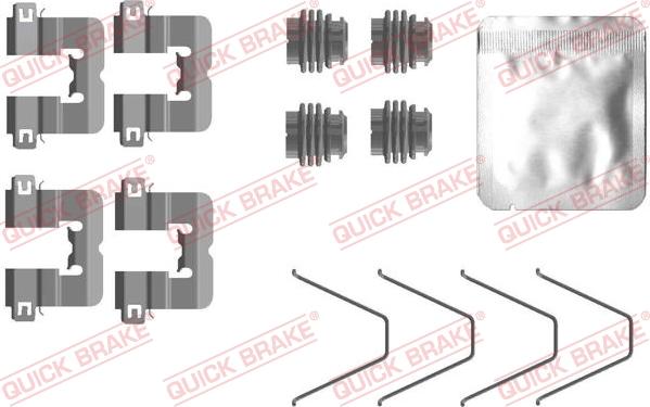 Kawe 109-0114 - Kit accessori, Pastiglia freno autozon.pro