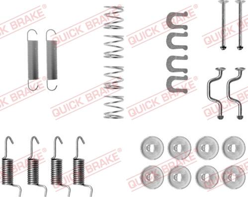 Kawe 105-0810 - Kit accessori, Ganasce freno stazionamento autozon.pro