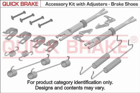 Kawe 105-0811S - Kit accessori, Ganasce freno autozon.pro