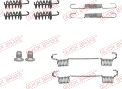 Kawe 105-0874 - Kit accessori, Ganasce freno stazionamento autozon.pro