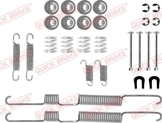 Kawe 105-0730 - Kit accessori, Ganasce freno autozon.pro